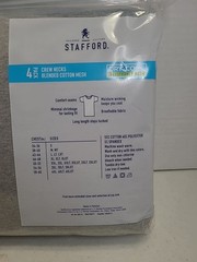 Stafford Dry + Cool T Shirt 3XL Big Breathable 4Pack Grey/Black Undershirt NEW