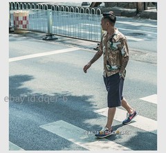 NON STOCK Vintage T-Shirt Print Shirt Men’s Short Sleeve Shirt Cuban