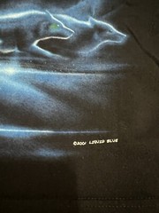 Vintage 2001 Liquid Blue Great Wolf Lodge Wolf All Over Print T-Shirt Size XL