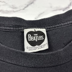 VTG 2008 The Beatles Apple Records Faded Green Apple Black Band Promo T-Shirt XL