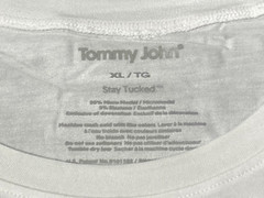 Tommy John Second Skin Stay Tucked CrewNeck Undershirt – White Size XL