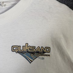 Vintage Quiksilver Shirt Mens XL White 90s USA Parody Red Sand California Surf
