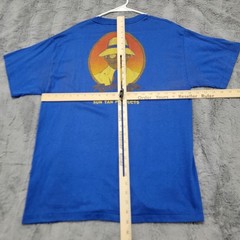 Vintage 90s Panama Jack Shirt Mens XL (Fits Medium) Blue Myrtle Beach Sun Tan