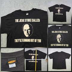 VTG Seinfeld Shirt Mens XL Black Jerk Store Called Quote Graphic TV Comedy Tee