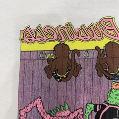 Vintage T&C Town & Country Monkey Business Shirt White Large Single Stitch USA