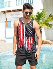 American Patriotic 3D Tank Top Mens Womens Unisex