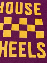 FASTHOUSE – Men’s Short Sleeve L – LARGE – Burgundy – FAST HOUSE F/H Hot Wheels
