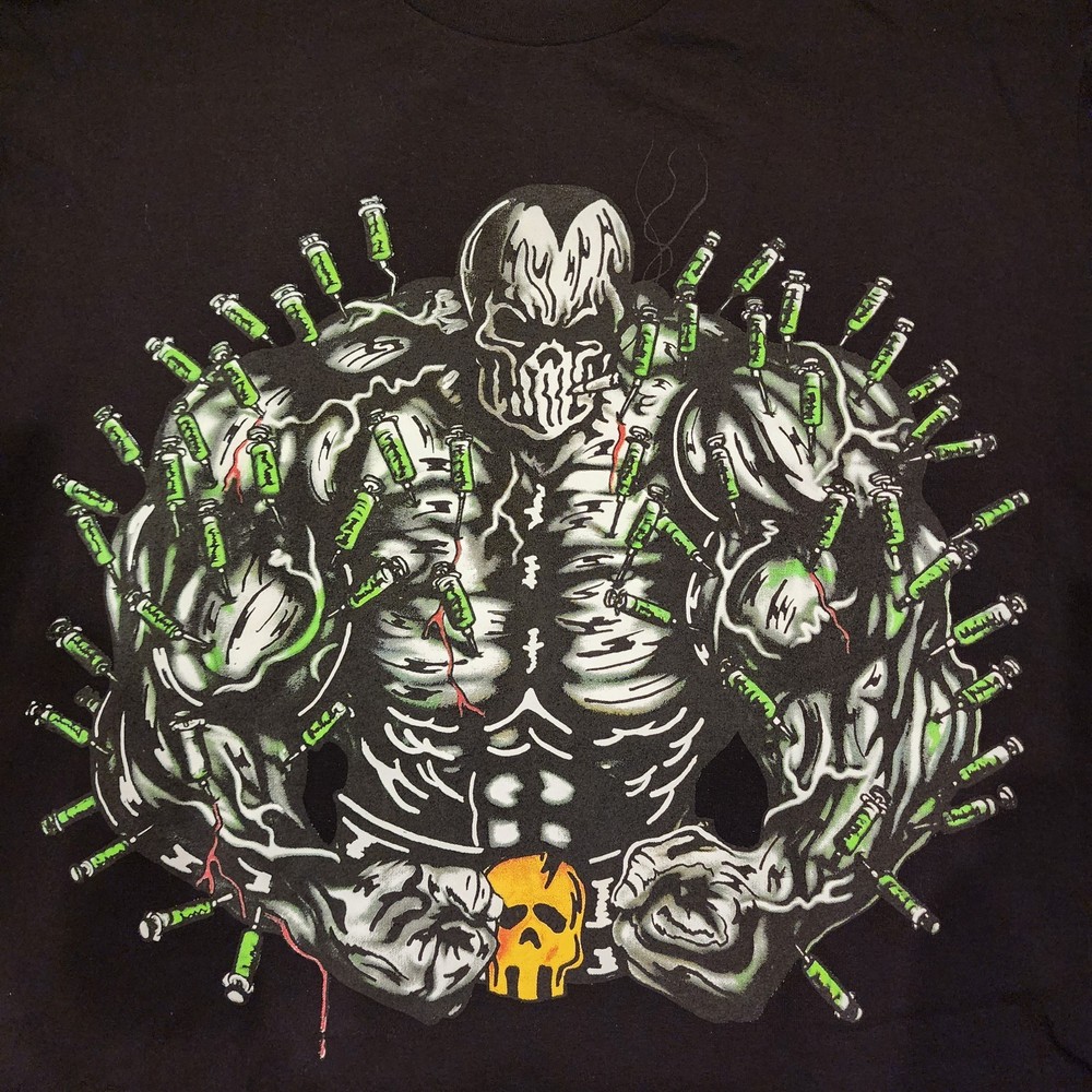 Warren Lotas MMM Syringe Overload Black Tee TShirt Size Sz XL WRL-XTSH-0020 Rare