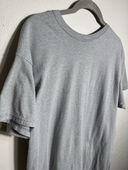 Gray Short Sleeve T-Shirt Size Large Hanes Good Condition