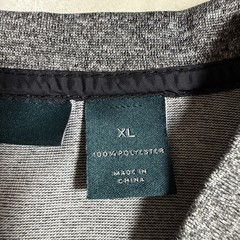 Perry Ellis Shirt Mens XL Gray Short Sleeve V Neck