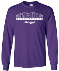 New Britain Connecticut State T-Shirt Long Sleeve Graphic Tee Unisex Apparel
