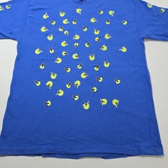 VTG 90s Dan Gilbert Fireflies Glow In The Dark AOP Men’s Blue T-Shirt Size Large