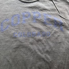 Copper Colorado Shirt Mens L Black Graphic Crewneck Tee Contrasting Trim
