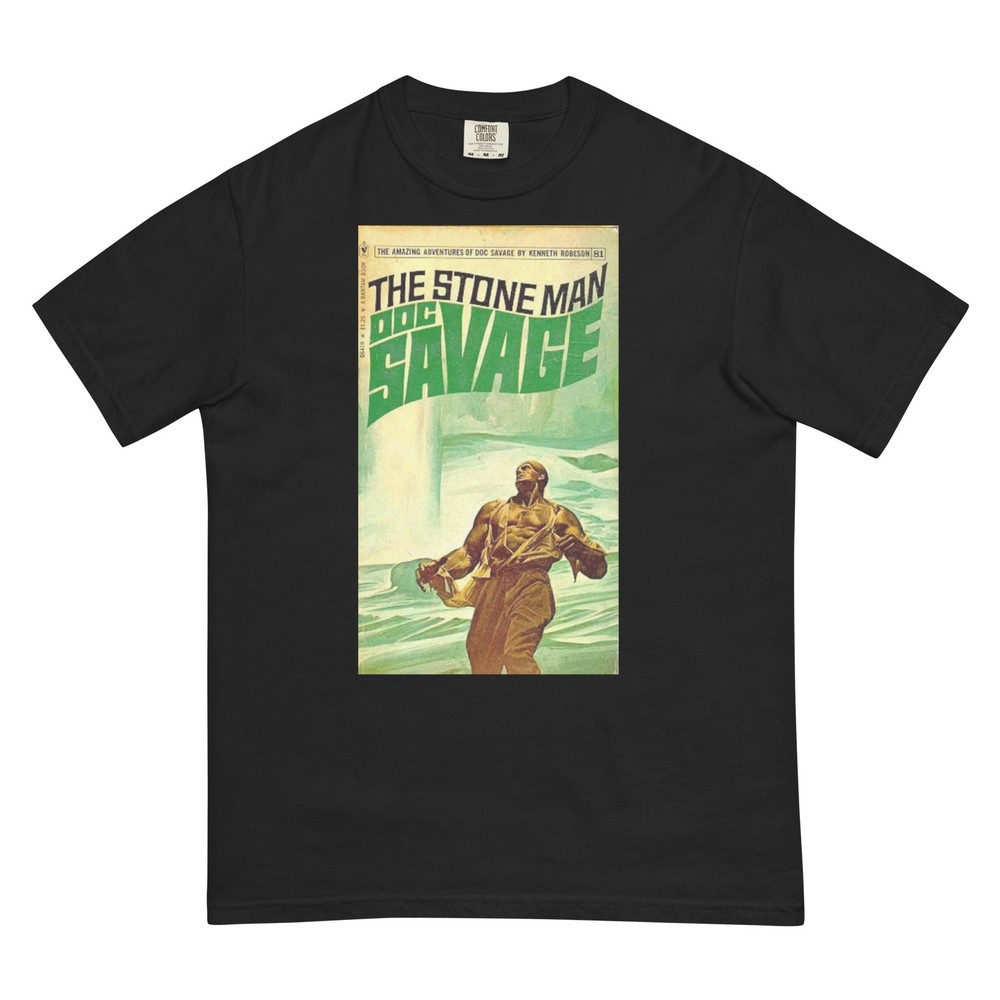 Doc Savage The Stone Man heavyweight t-shirt