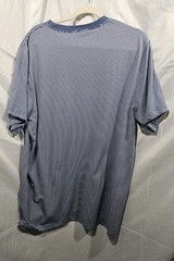 NWT George Men’s Crewneck T-Shirt Blue & White Striped Size XL (46-48) Pocket