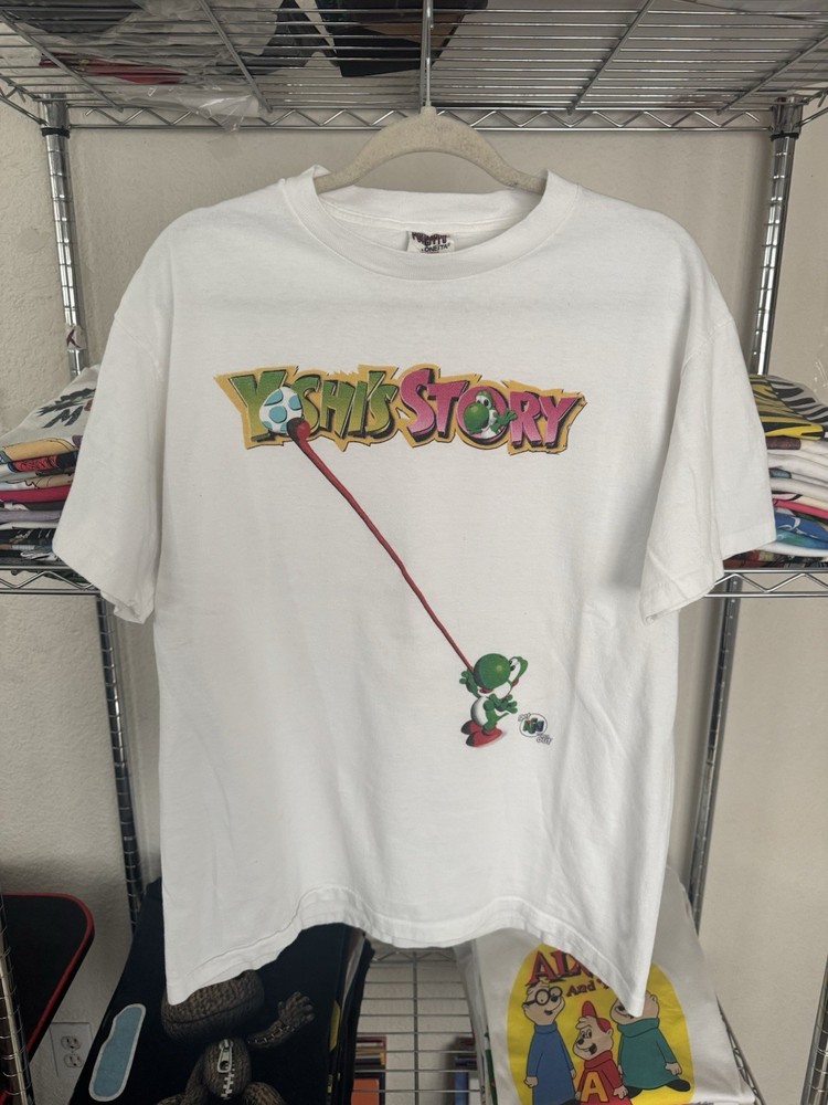 Nintendo 64 Men’s Yoshis Story Vintage T Shirt Size Large 90s ONEITA PowerPro