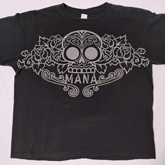 MANA Sugar Skull Roses Mexico Pop Rock Concert Band T-Shirt Size 2X