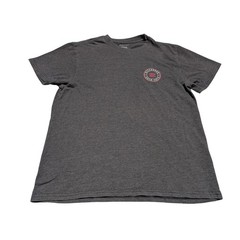 Billabong Mens Core Fit American Flag Graphic T-Shirt Charcoal Heather Gray M