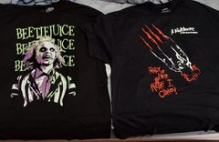 NIGHTMARE ON ELM STREET FREDDY KRUGER AND BEETLEJUICE MENS T-SHIRT XXL LOT OF 2