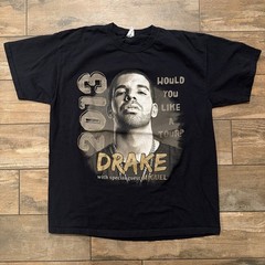 Drake Shirt Would You Like a Tour 2013 Ft Miguel Graphic Concert Tee Size XL