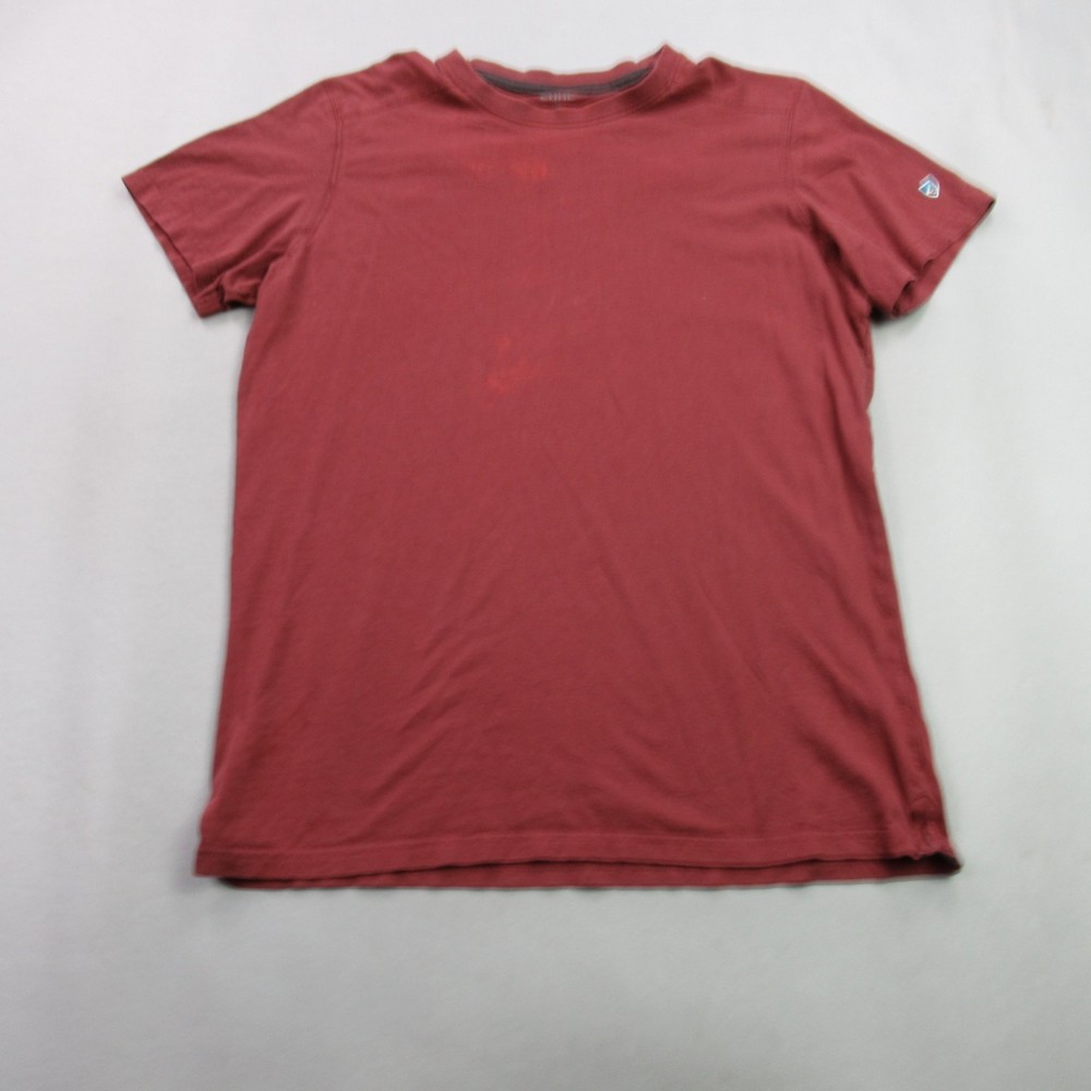 Kuhl Shirt Mens Medium Short Sleeve Crew Neck Casual Lightweight Red