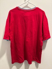 Vintage Paco Jeans 90s Y2K Hip-Hop Tee Shirt JNCO Style Size 4XL Red Embroidered