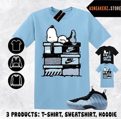 Shirt Match Foamposite One Psychic Blue Sneaker Matching Tee Sneakerhead S Dog