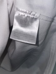 BYLT Shirt Mens L White Drop Cut Lux Premium Basics Crewneck Tagless Tee