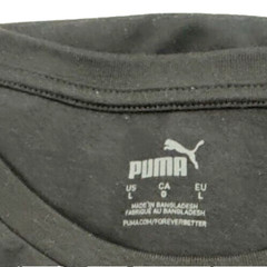 Puma Short-Sleeve Logo-Graphic T-Shirt in Black-Large
