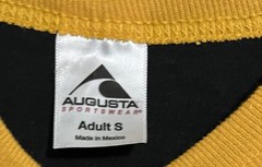 Augusta Sportswear Kraken The Books Graphic Ringer Crew Neck T-Shirt Black S