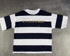MIGOS – 2018 Embroidered Striped Culture shirt ~Licensed / Never Worn Sz Medium