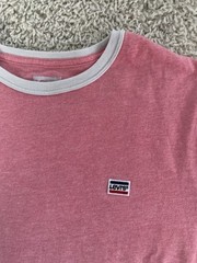 Levis shirt adult medium pink short sleeve crewneck casual outdoor mens a236****