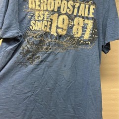Vintage distressed Aeropostale 1987 single stitch blue graphic tee size XL