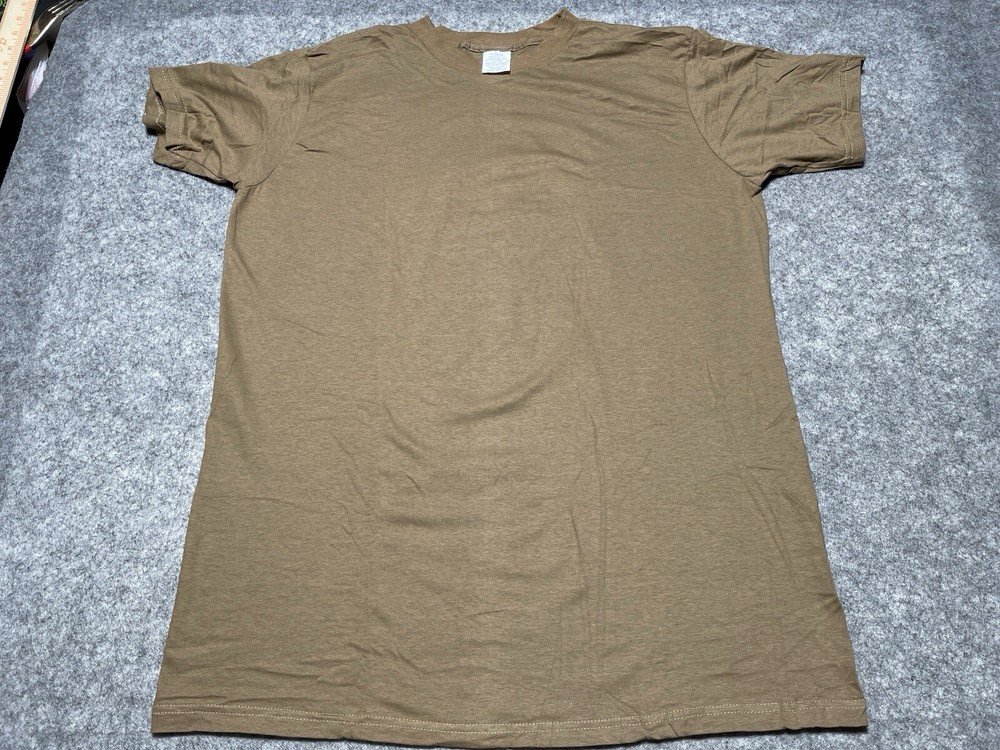 New Brown Military undershirt XL Shirt 8420-01-112-1477 unicor Combed Cotton