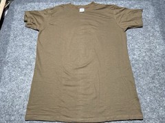 New Brown Military undershirt XL Shirt 8420-01-112-1477 unicor Combed Cotton