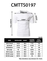 Mens Daily Basic V Neck Short Sleeve T-Shirts with Cotton Blended Fabric WHIT…