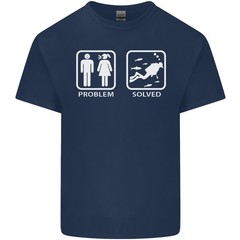 Scuba Diving Problem Solved Mens Light Cotton T-Shirt