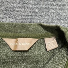 VTG Henley Pullover Long-Sleeve T-shirt Men’s L Taylor Henry Green Cotton Y2K