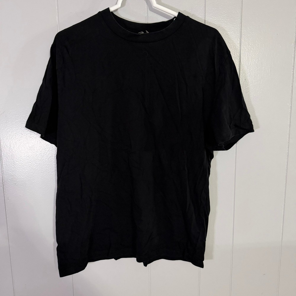 ASOS T-Shirt Mens M Black Solid Crew Neck Short Sleeve Cotton Basic Tee