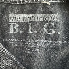 Notorious Big Biggie Smalls Graphic Print T Shirt Men Size M Acid Wash Rap Tee