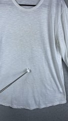 Coofandy Shirt Mens Medium White Long Sleeve Crewneck Casual Solid Knit