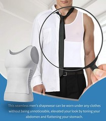 Fajas Para Hombres Faja Reductora De Hombre Men Body Shaper Tummy Control Tee