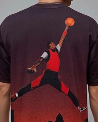 Nike Air Jordan 85 Mens Gradient T-Shirt Size Mens XL Off Noir Jumpman Skyline