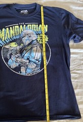 Star Wars Mandalorian Mando & Grogu Navy Graphic Mens T-Shirt Size L (42-44)