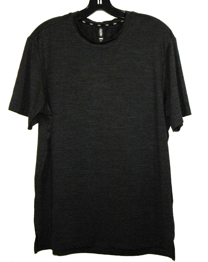 Legend T-Shirt men L Gray Crew Short Sleeve