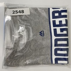 Majestic LA Dodgers Men’s Graphic T-Shirt Heather Gray Size Large Baseball Logo