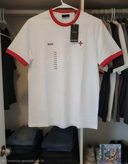 Vintage Switzerland Embroidered T-Shirt Size L Hugo Boss