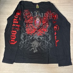 RARE 2009 Christian Audigier Ed Hardy All Over Print Red Foil XXL