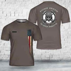 Custom Name US Coast Guard Semper Paratus Shirt 3D T- shirt Full size S-5XL