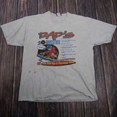 Vintage World’s Greatest Dad Shirt Mens Large White Greatest Hits Funny Tee